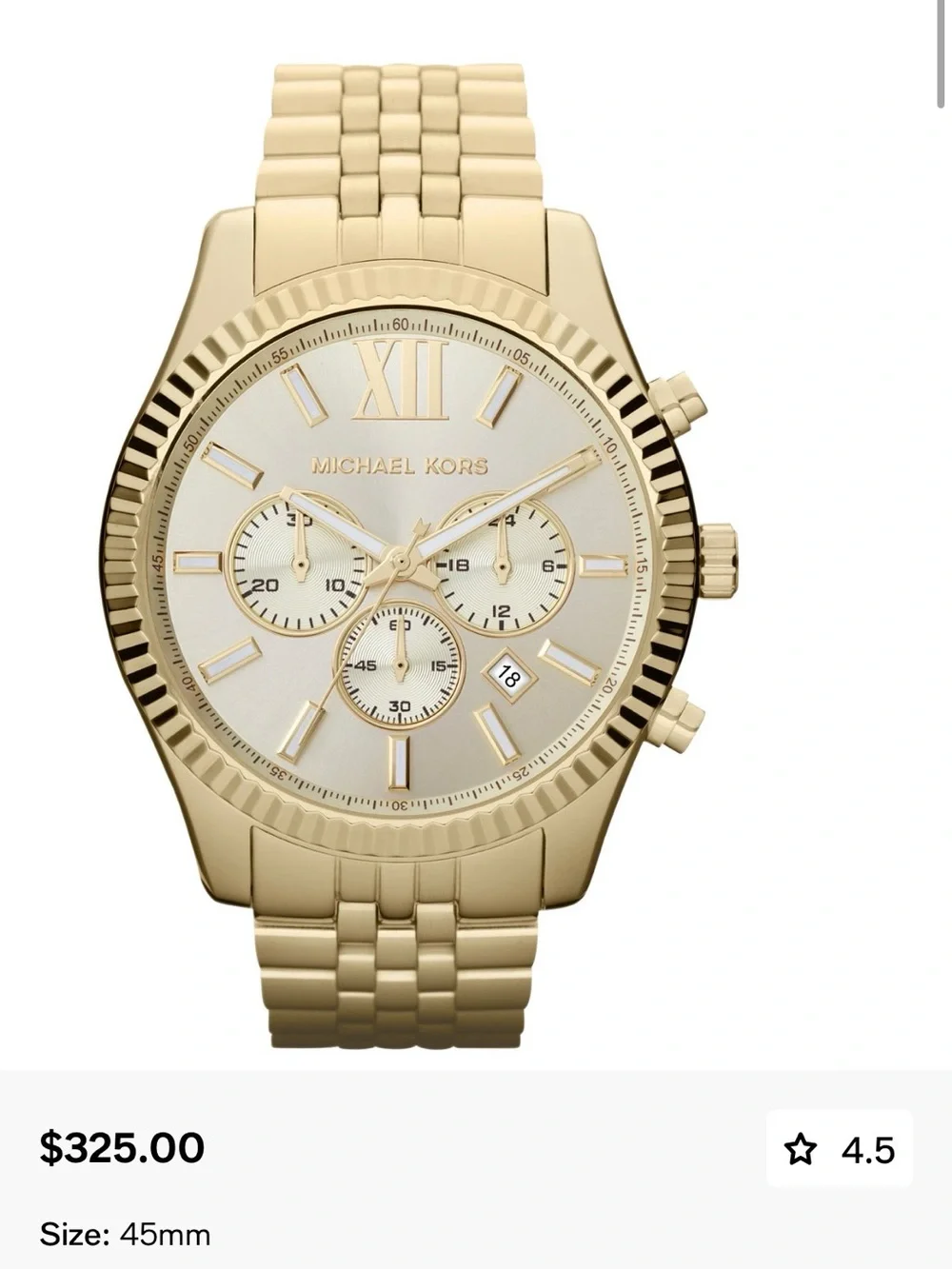Michael Kors Men's Chronograph Lexington watch